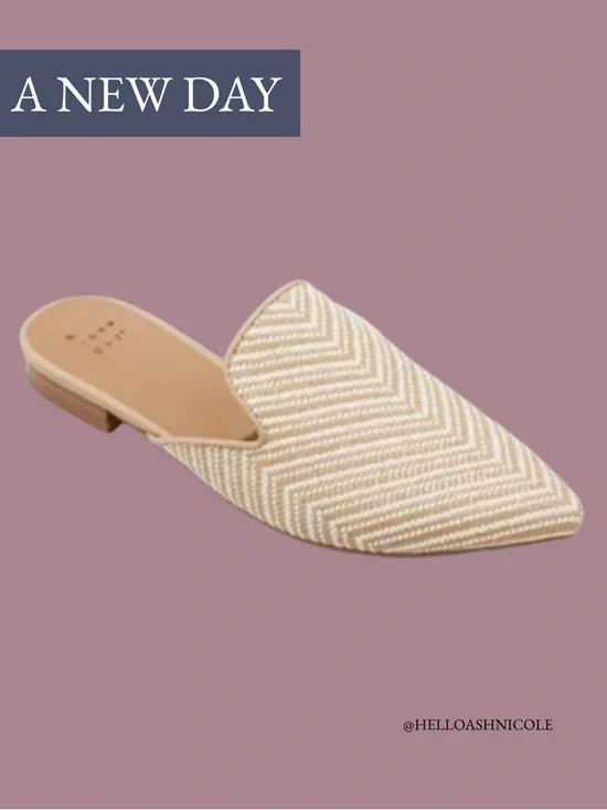 A New Day Woven Backless Slide Mules - Picture 1 of 9